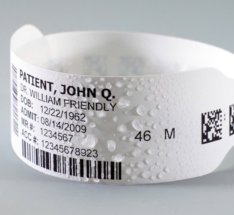 Vòng đeo tay người lớn WB-ADW1100 (Trắng, 500 vòng/hộp, gồm Khuy cài)